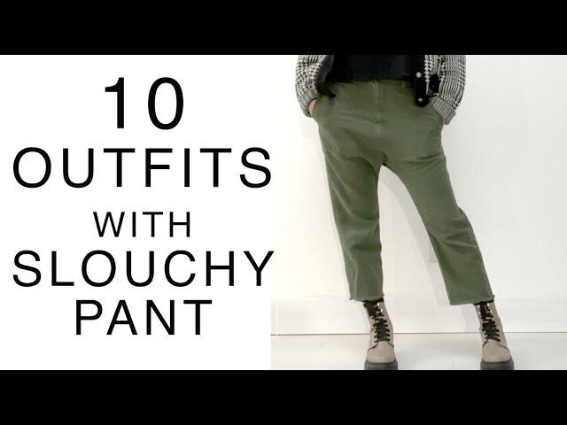 10 Slouchy Pant OUTFITS with NILI LOTAN - LUNA PANT / SPRING TRENDS 2021 / Emily Wheatley