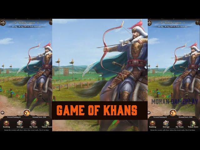 Game Of Khans  Archery Event  | Mohan Gameplay