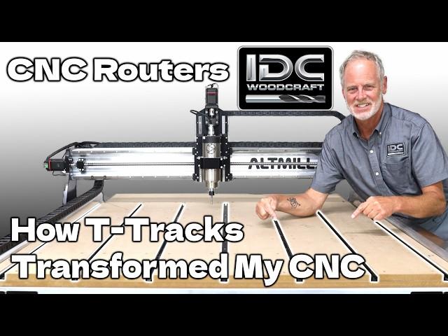 Lightning-Fast Clamping by Using T-Tracks on Your CNC Router