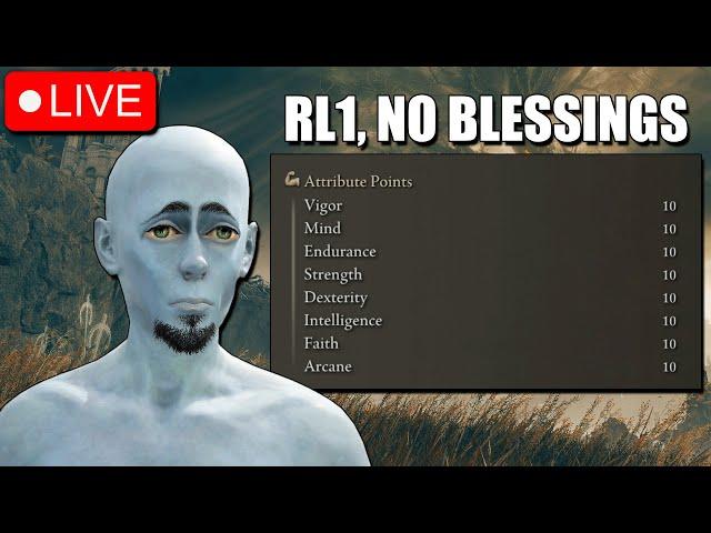 Elden Ring DLC LEVEL 1 NO SCADUTREE BLESSINGS (pain)