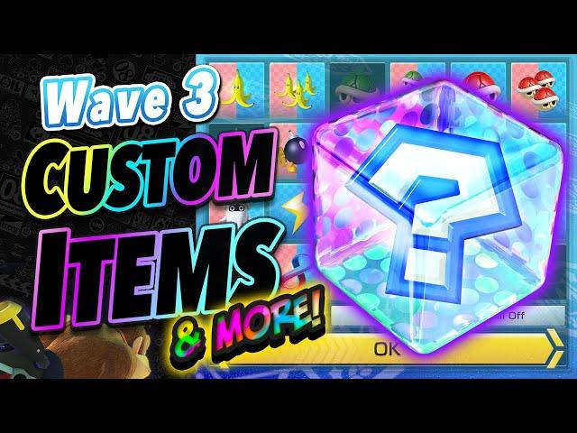 What Mario Kart 8 Deluxe's Wave 3 DLC Update DIDN'T Tell You! (Custom Items & More!)
