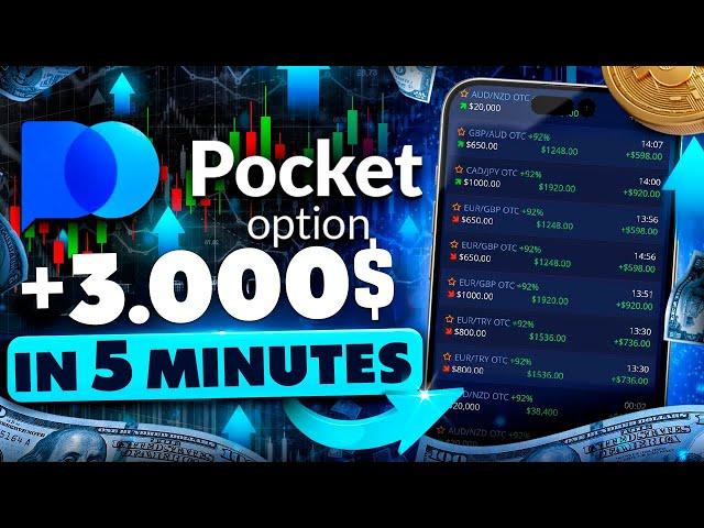 FROM $500 TO $3.000 IN 5 MINUTES | DAY TRADING WITHOUT LOSSES ON BINARY OPTIONS | POCKET OPTION