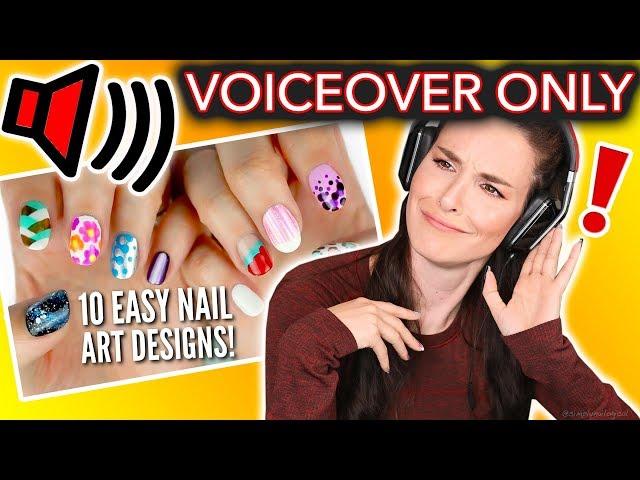 I Tried Following ONLY the VOICEOVER of a Cutepolish Nail Art Tutorial