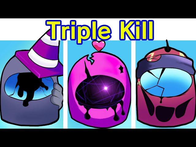 Friday Night Funkin' Triple Kill Restored | Vs Impostor V4 (FNF Mod/Black) (Among Us Triple Trouble)