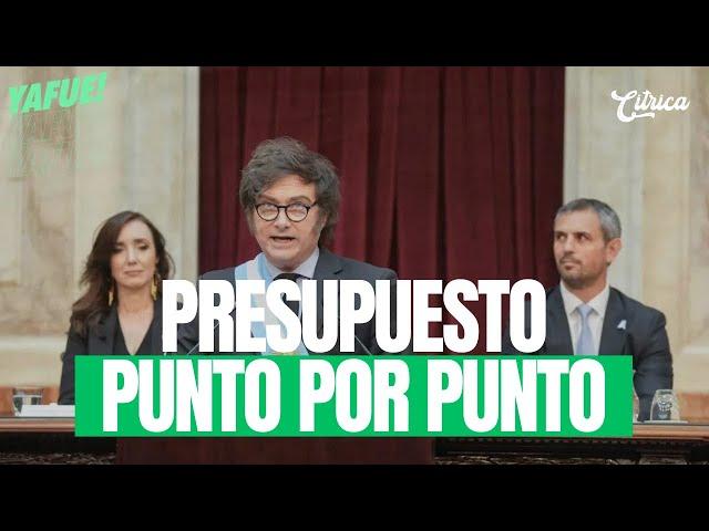 ANÁLISIS DEL PRESUPUESTO IMPROVISADO DE MILEI