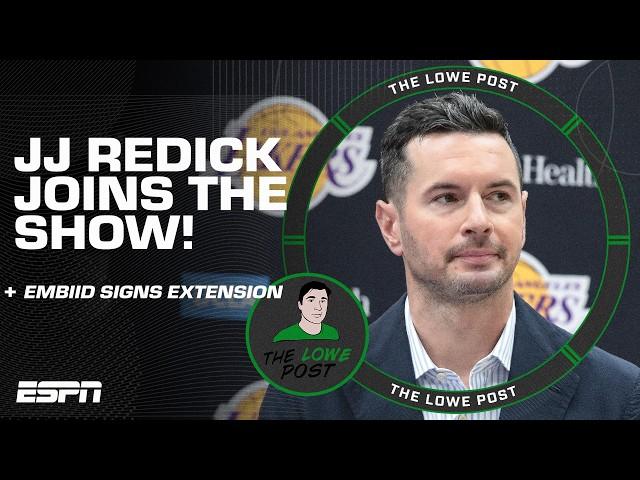 JJ Redick on Lakers’ lineup, Bronny & pressure + Joel Embiid’s extension & more | The Lowe Post