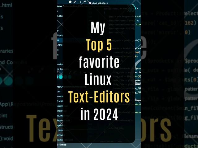 My Top 5 Linux Text Editors in 2024 #linux #texteditors