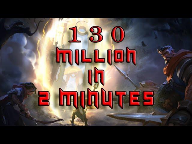 130 MILLION IN 2 MINUTES / 130 миллионов за 2 минуты в ава путях Albion Online