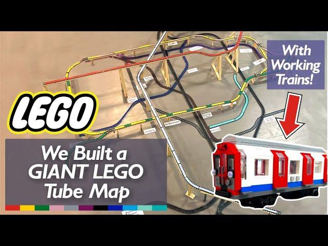 We Built a TUBE MAP out of LEGO With Working Trains!