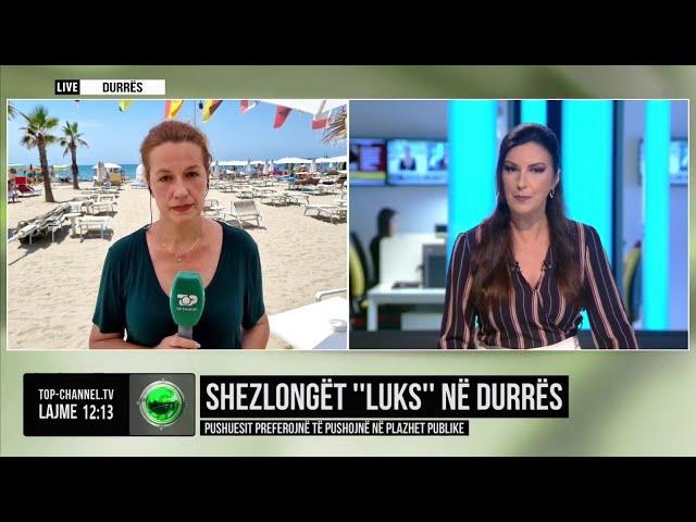 Top Channel/ Shezlongët "luks" në Durrës/ Pushuesit preferojnë të pushojnë në plazhet publike