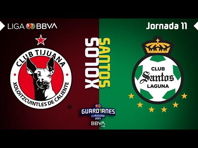 Resumen | Xolos vs Santos | Liga BBVA MX - Guard1anes 2021 - Jornada 11