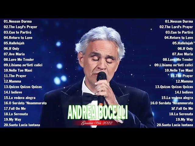 Andrea Bocelli Greatest Hits Full Album  - Best Songs Of Andrea Bocelli All Time