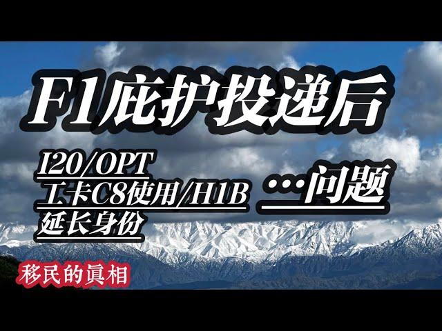 F1庇护申请后I20/OPT/H1B/C8工卡/维持F1等问题2023版