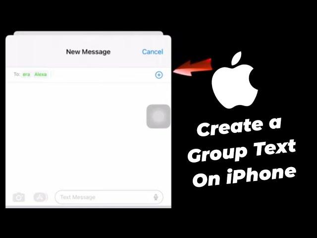 Create a Group Text on iPhone