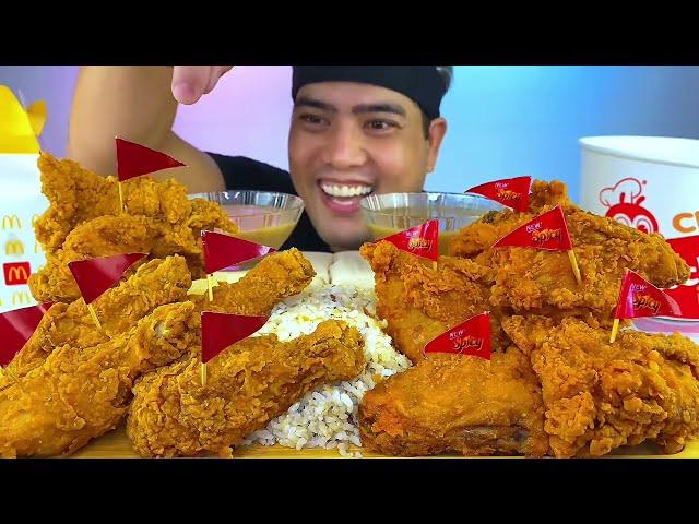 JOLLIBEE VS MCDO | BATTLE OF SPICINESS | FILIPINO FOOD | MUKBANG PHILIPPINES