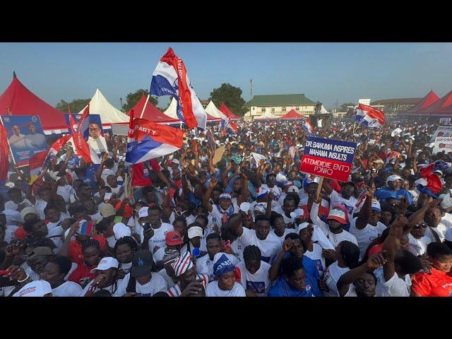 Just In: Bawumia turns offinso Down with a massive crowd!