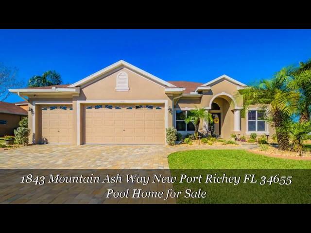 1843 Mountain Ash Way New Port Richey FL 34655 | Pool Home for Sale