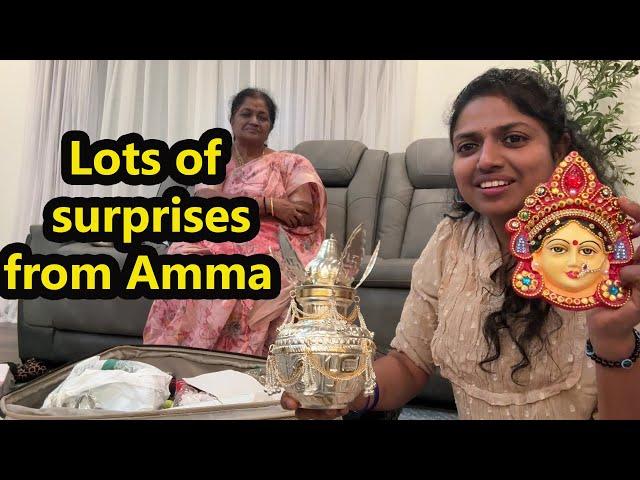 புது வீட்டுக்குAmma கொண்டுவந்த 100kgLuggage from India to America ~Unboxing Parcel~ Family Traveler