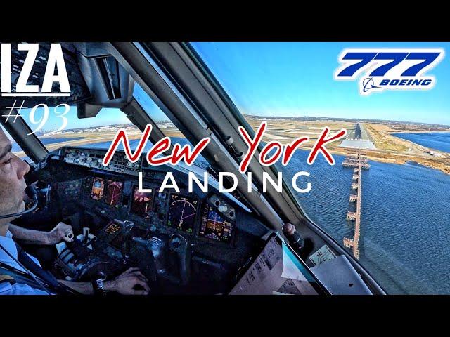 [LAST ONE] B777 JFK  New York | LANDING 04R | 4K Cockpit View | ATC & Crew Communications