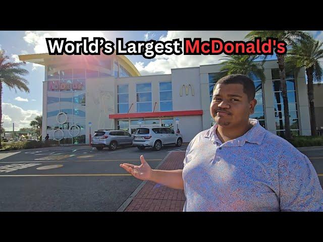 ORDERING A MCPIZZA FROM THE WORLD'S LARGEST MCDONALD'S IN ORLANDO FLORIDA