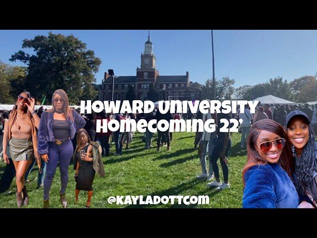 Howard University Homecoming 2022 Part 1 | College Vlog Howard University | KaylaDottCom