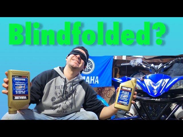 Changing the oil blindfolded on a ATV | Yamaha | YFZ450r | blindman