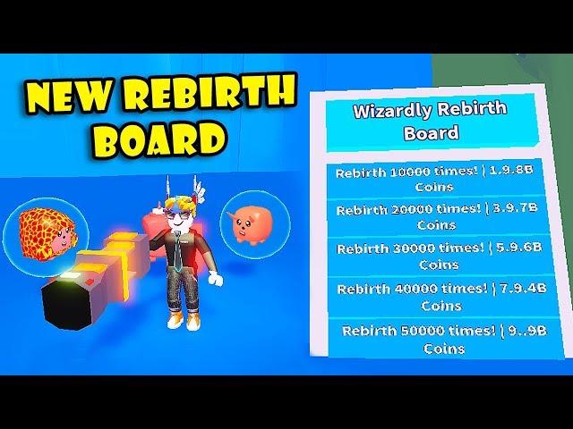 NEW REBIRTH BOARD UPDATE! SPENT 5M TOKENS FOR RAREST PET In VACUUM SIMULATOR! [Roblox]