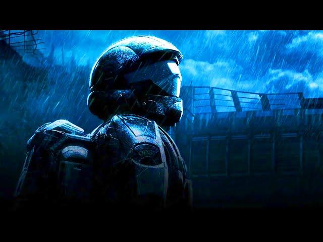  Thunder and Rain with Halo 3: ODST Piano 8 Hours | Sleep and Relaxation