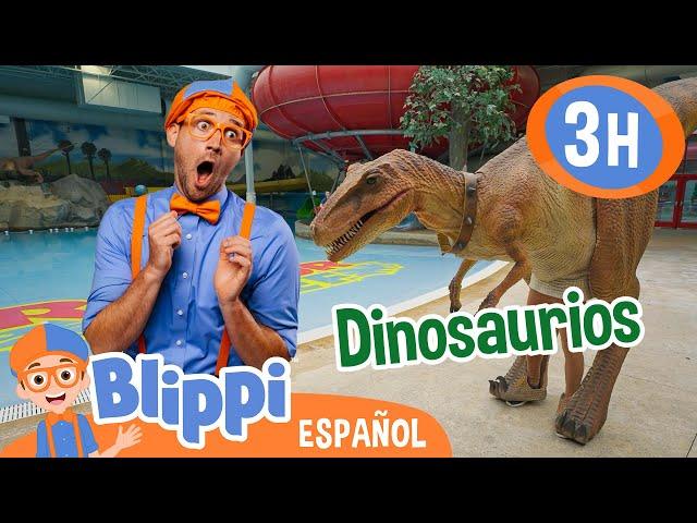 Blippi y su amigo el dinosaurio | Blippi Español | Videos educativos para niños | Aprende y Juega