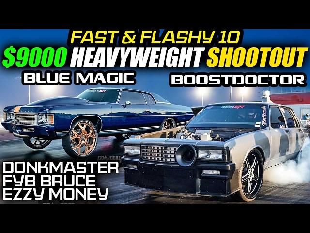 BOOSTDOCTOR VS FYB BRUCE & BLUE MAGIC! W/ DONKMASTER & EZZY MONEY | Fast & Flashy 10 Donk Race 2024