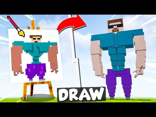 NOOB vs PRO: DRAWING BUILD COMPETITION in Minecraft [Episode 3]