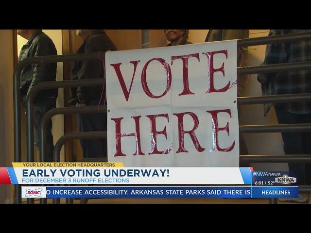 Early voting for runoff elections underway in Northwest Arkansas