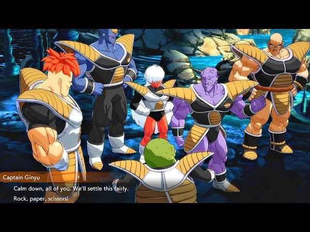 Dragon Ball FighterZ - All Ginyu Force Members & Nappa Argue Who Beats Vegeta