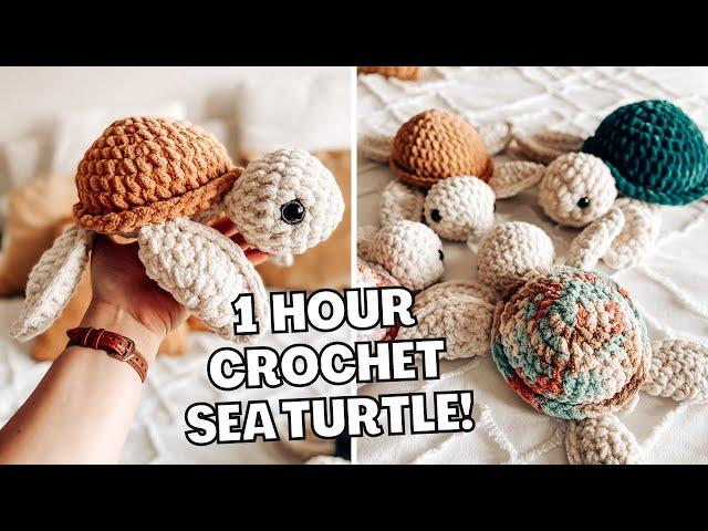 CROCHET Fred the Sea Turtle - FOLLOW ALONG VIDEO | CJ Design Blog