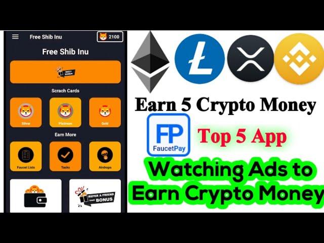 Free Crypto | Free ETH, LTC, XRP, BNB, Shiba inu Token | Earning App 2022 | Fast Payment Faucetpay..