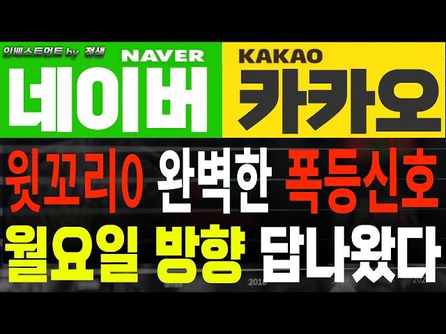 [네이버 네이버주가 카카오 카카오주가]완벽한 폭등신호이 상승을 주도한 세력들의 수상한 움직임! 앞으로 흐름은 명확하다! #네이버주가 #카카오주가