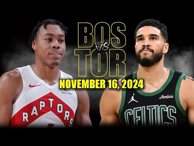 Boston Celtics vs Toronto Raptors Full Game Highlights - November 16, 2024 | 2024-25 NBA Season