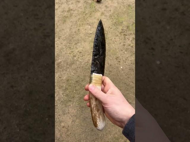 Obsidian knife! #viralvideo