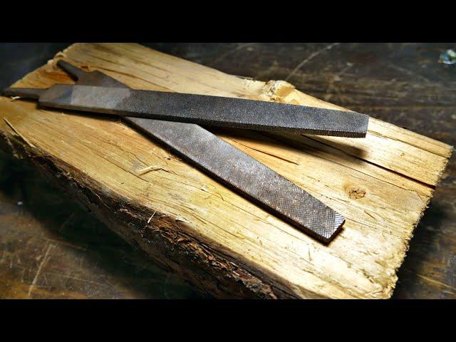 Old Metal Files turned to a Fine Woodworking Tools