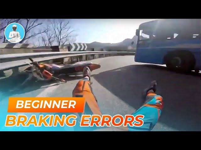 Beginner Braking Errors leading to Motorcycle Crash pt.2 [2021]