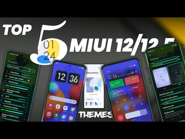 Top 5 Miui 12 VIP Themes | MIUI Theme Customization | Hacking Boot animation MIUI 12.5 
