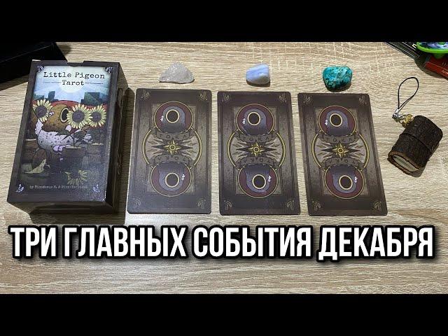 ТРИ ГЛАВНЫХ СОБЫТИЯ ДЕКАБРЯ  гадание на таро Голубей Karina Tarot Reader