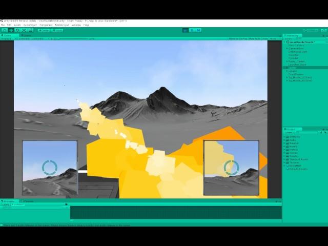 Unity3d SAMM(Smart Active homing Multi Missile) Test