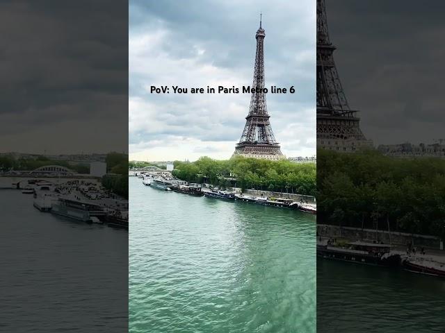 The iconic view from Metro 6 #effieltower #metroview #paris