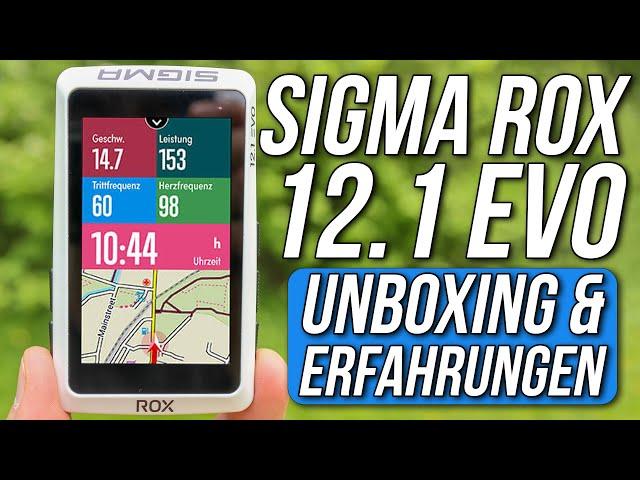 Sigma ROX 12.1 EVO Erfahrungen & UNBOXING  GPS-Fahrradcomputer  Made in Germany