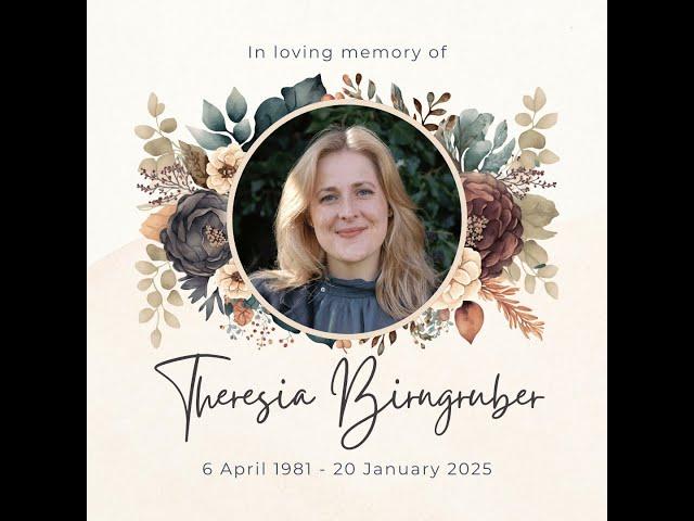 Theresia’s Celebration of Life Service – 8 March @ 15:00