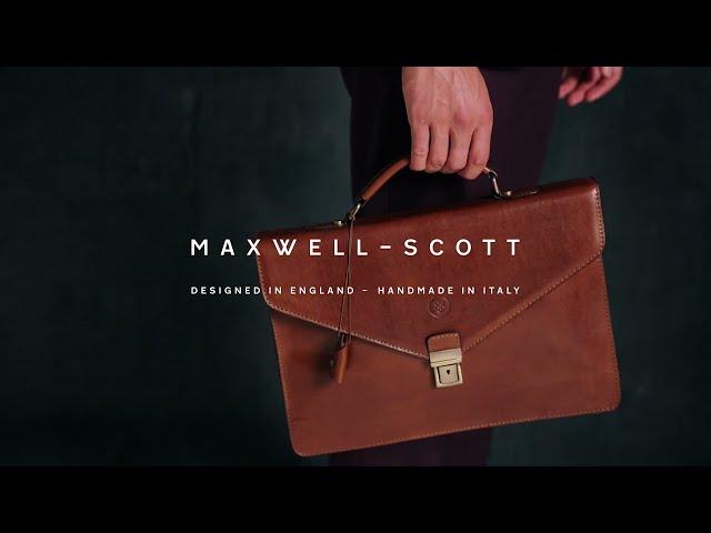 Maxwell-Scott | The Lorenzo Leather Briefcase