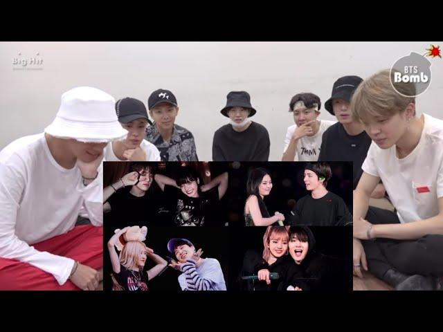 BTS Reaction to BTS x BLACKPINK · the best photos [fmv]