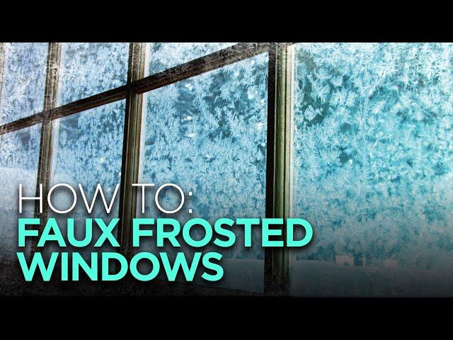 Fake Frosted Windows for Christmas with Salt! | DIY Holiday