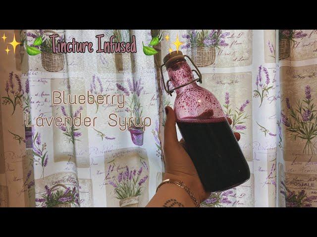 How to make  Infused/edible blueberry 🫐 lavender syrup for coffee,tea,pastries,etc.